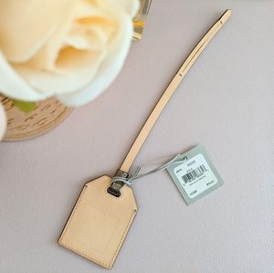 REED KRAKOFF Leather Metallic Hangtag Bag Charm